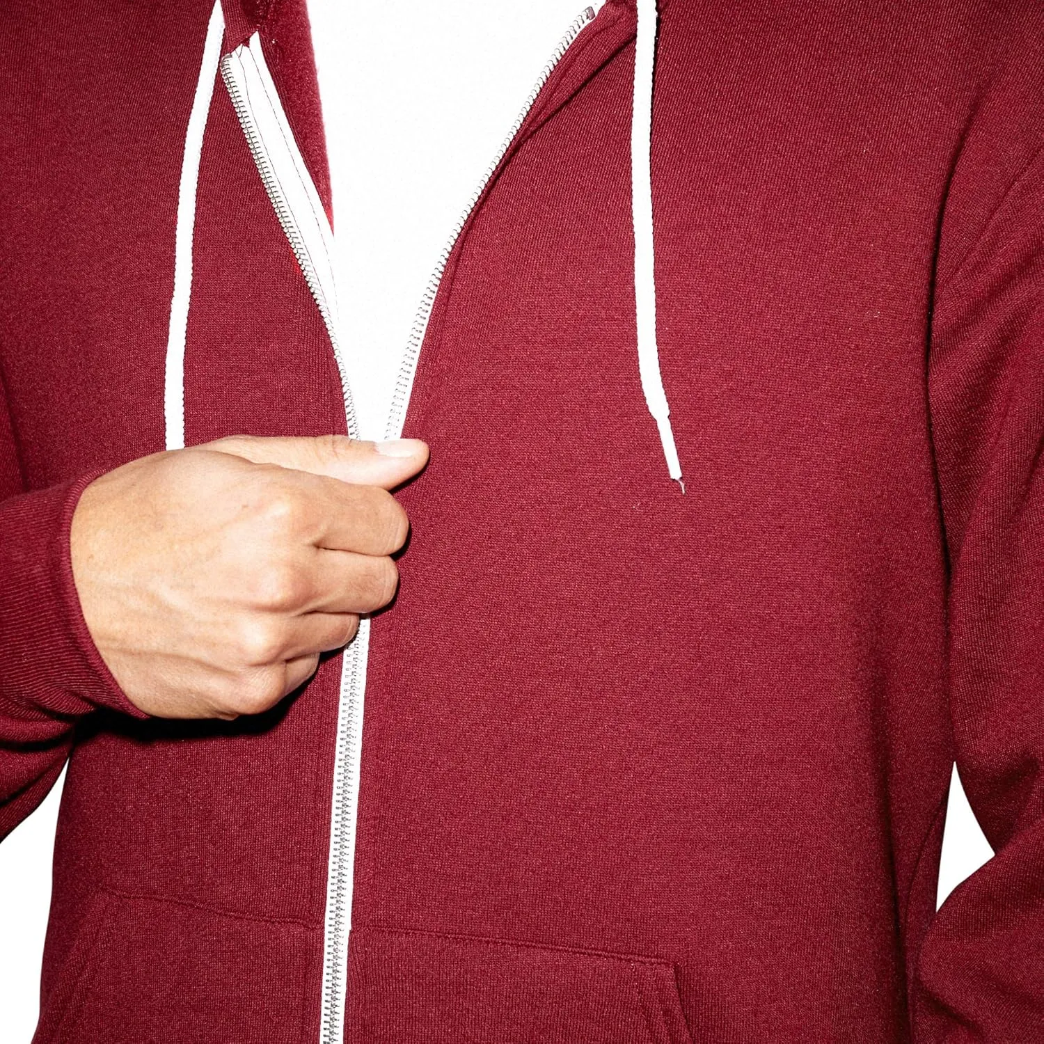 American Apparel Men's Flex Fleece Long Sleeve Zip Hoodie