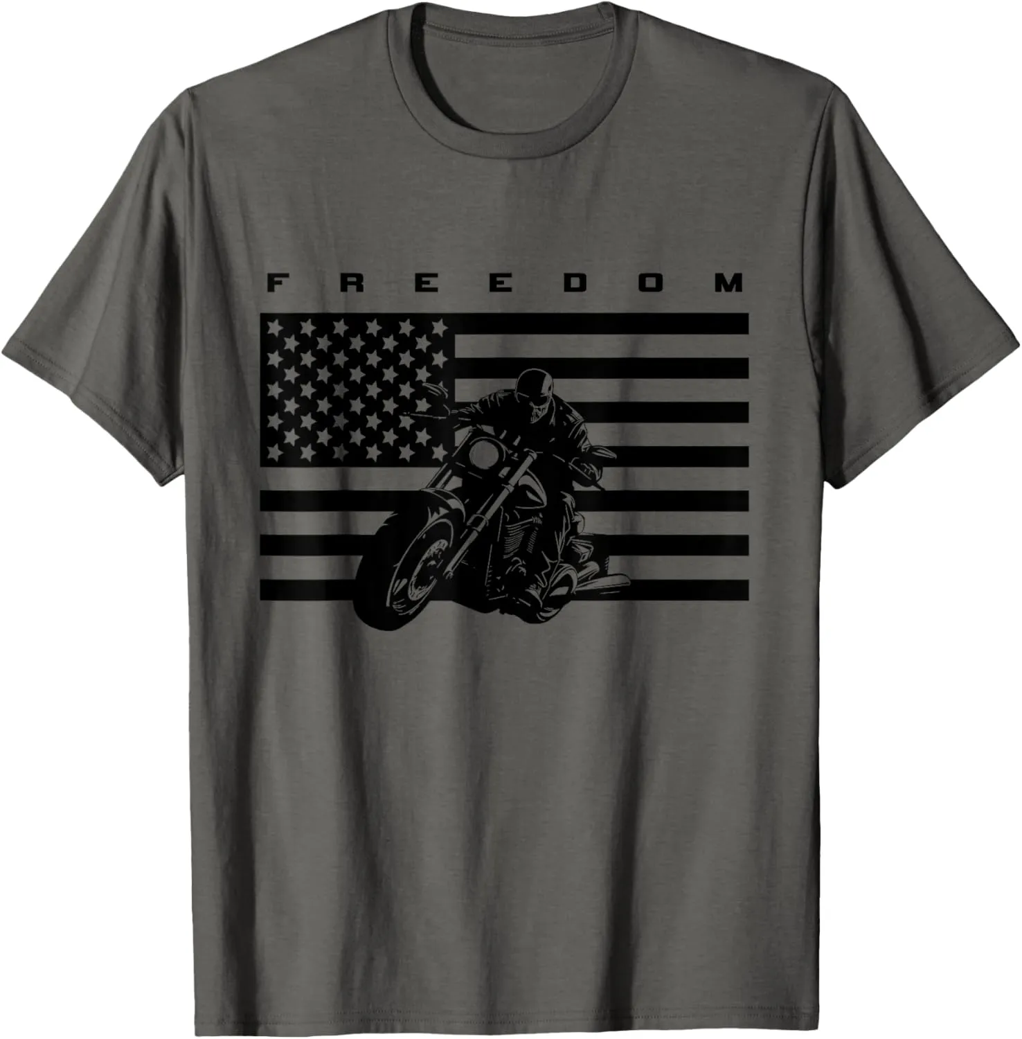 American Flag Motorcycle Apparel - Motorcycle T-Shirt
