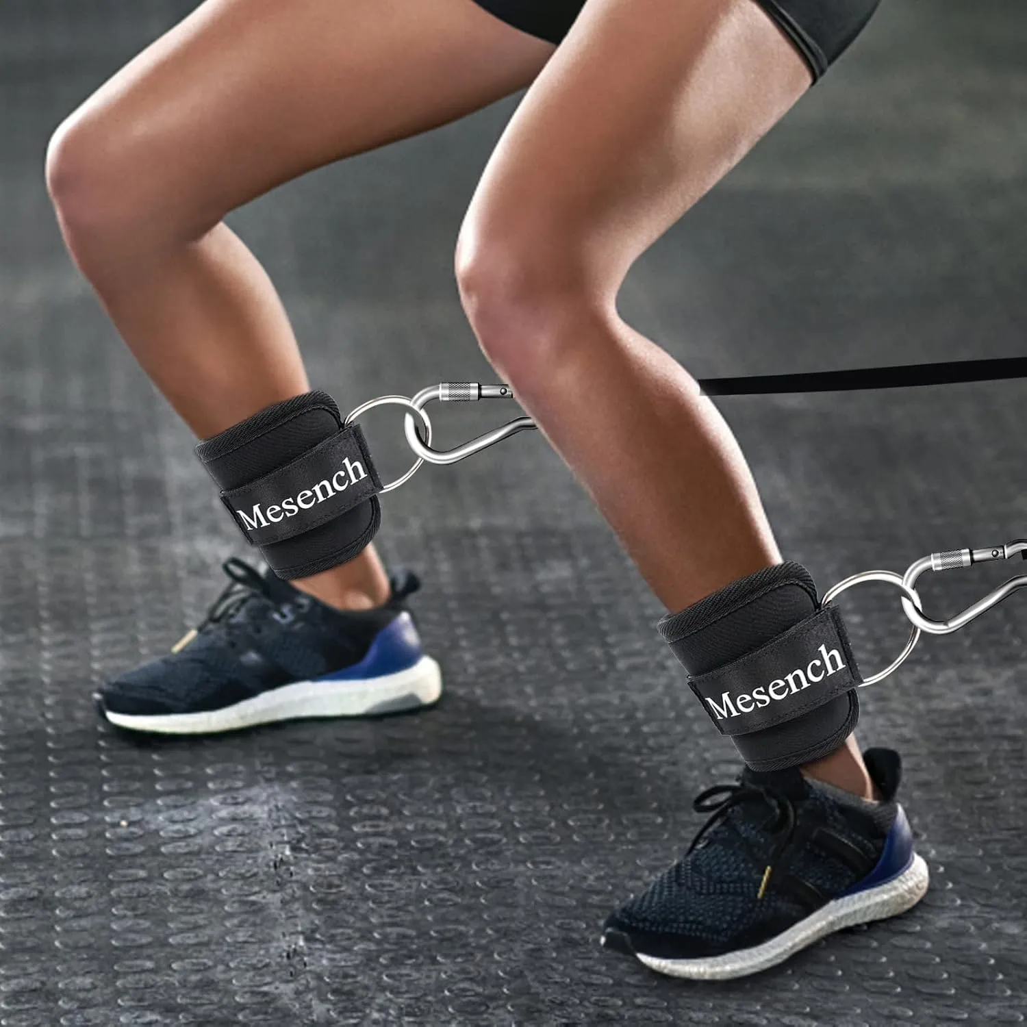 Ankle Straps for Cable Machine Attachments - Gym Ankle Cuff for Kickbacks, Booty Workouts - Ideal for Leg Extensions, Glute Exercises, and Full-Body Workouts - Suitable for Men & Women