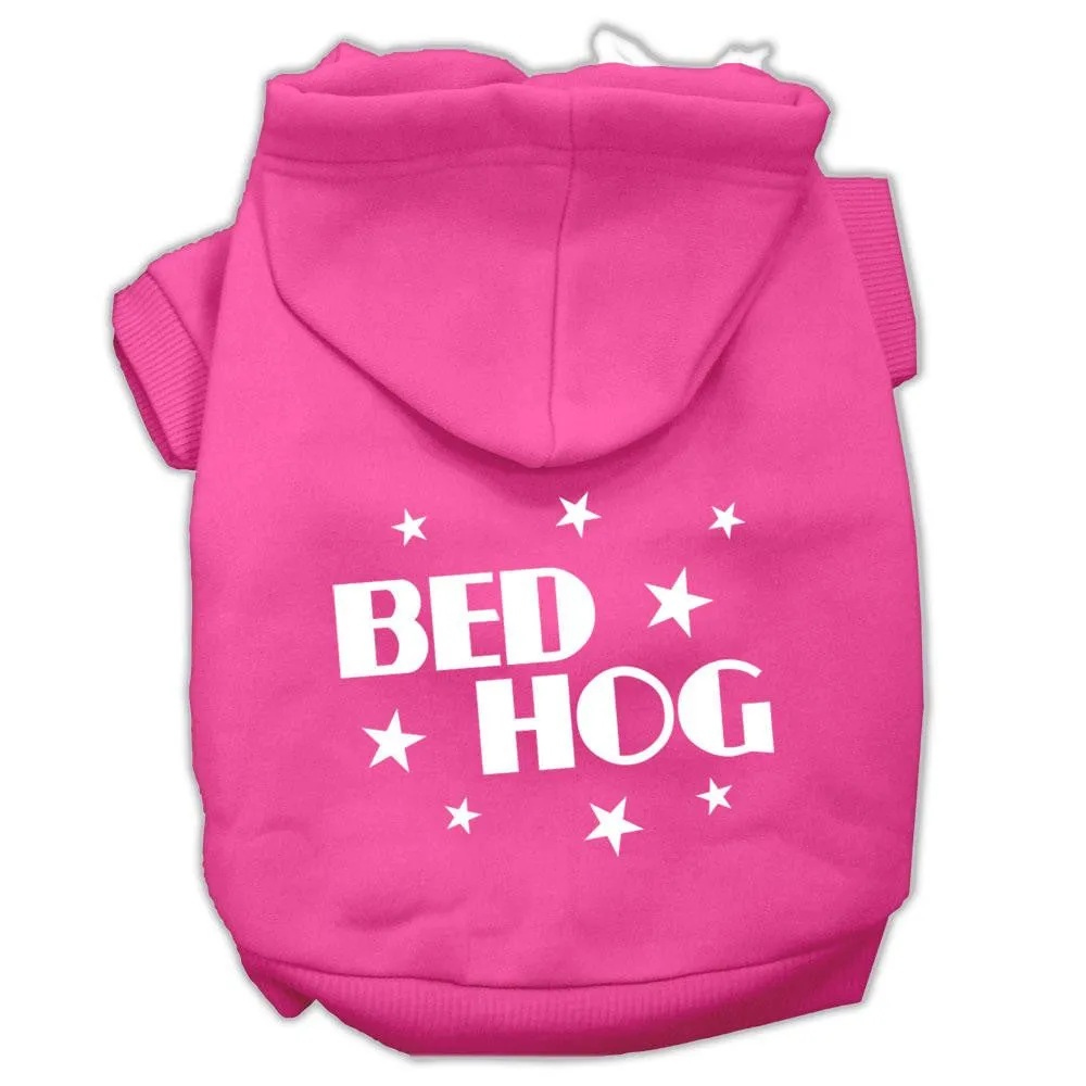 Bed Hog Screen Printed Pet Hoodies Bright Pink Size XXL (18)
