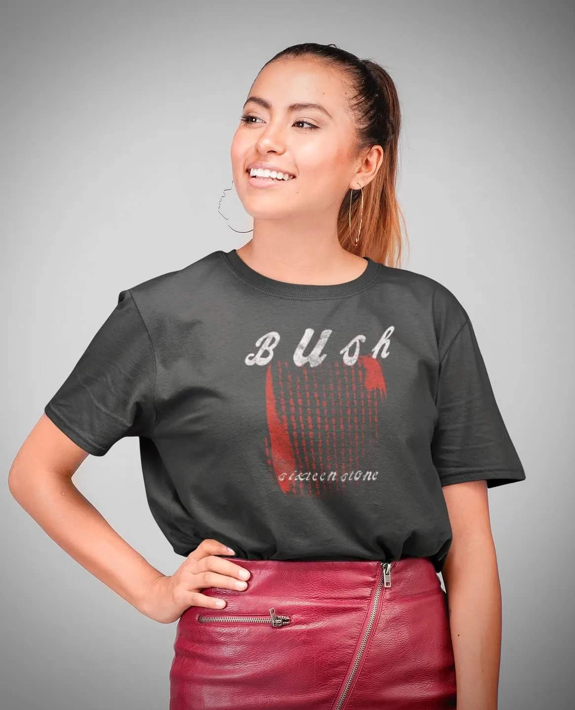 Bush Rock Band Sixteen Stone Album Adult Short Sleeve T-Shirt Graphic Tee