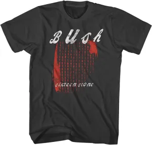 Bush Rock Band Sixteen Stone Album Adult Short Sleeve T-Shirt Graphic Tee