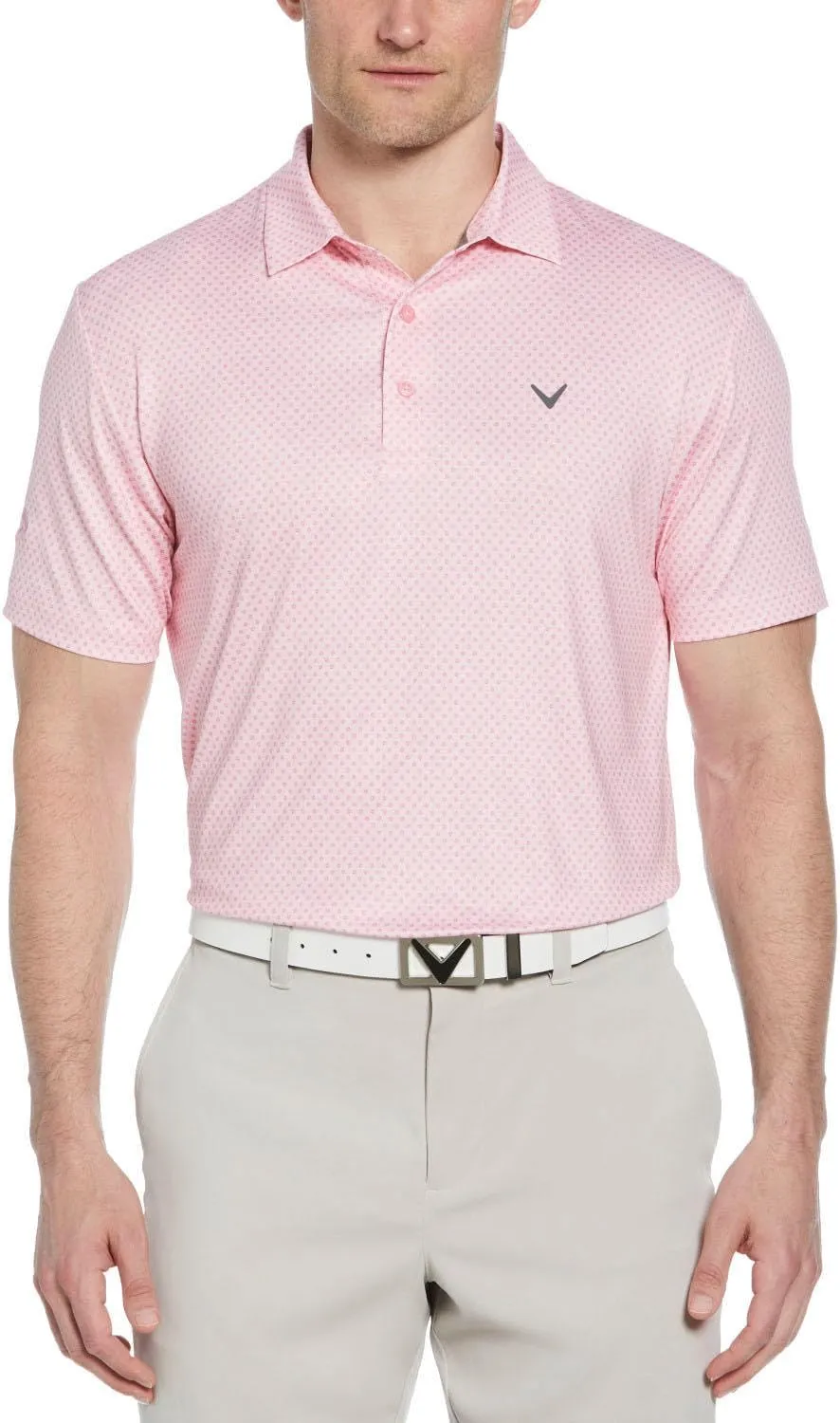 Callaway Performance Golf Polo, Men's Polo Shirt with Moisture-Wicking Technology 3 Button Placket