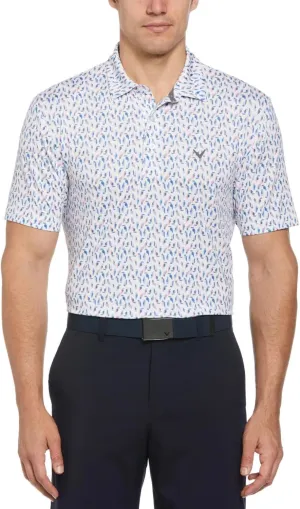 Callaway Performance Golf Polo, Men's Polo Shirt with Moisture-Wicking Technology 3 Button Placket