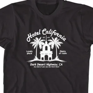 Classic Rock Shirt - California Shirts for Men Vintage 70s Band Tee Retro Music Tshirt Lyrics T Shirt Rock Lover Gifts 3XL 4XL XXXL XXXXL Plus Size