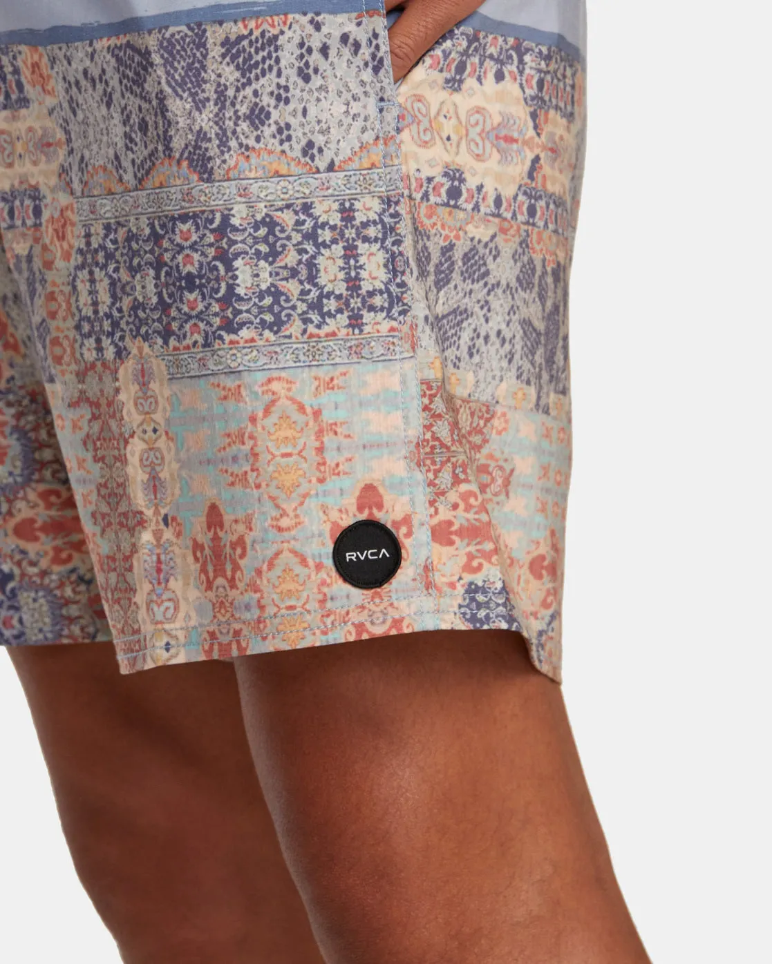 County Elastic Waist 17" Boardshorts - Powder Blue