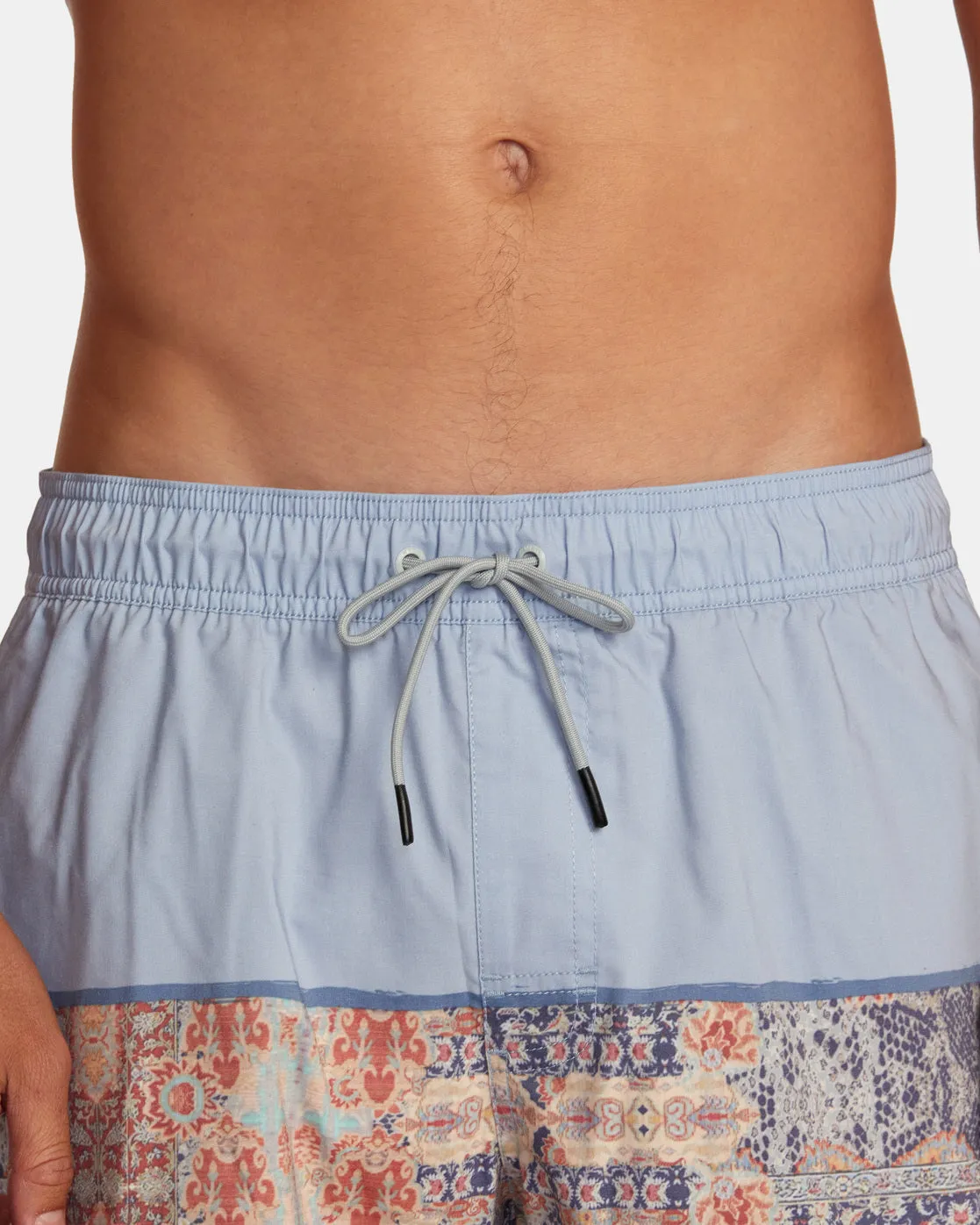 County Elastic Waist 17" Boardshorts - Powder Blue