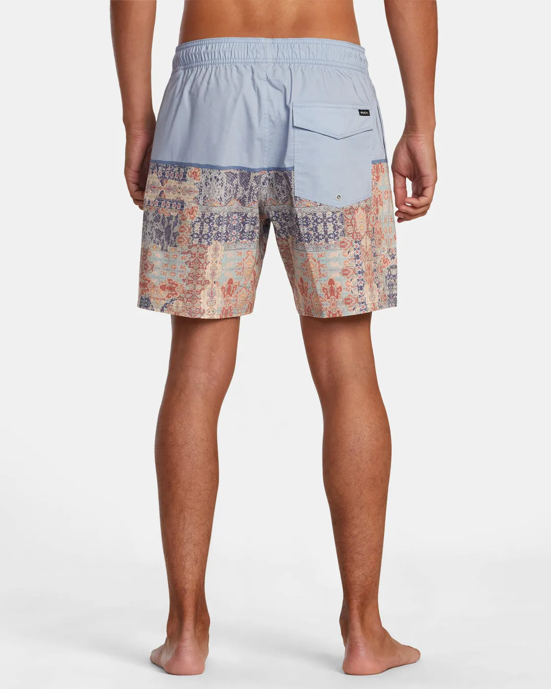 County Elastic Waist 17" Boardshorts - Powder Blue