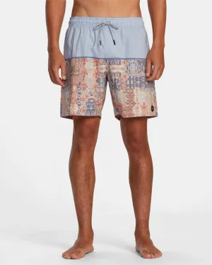 County Elastic Waist 17" Boardshorts - Powder Blue