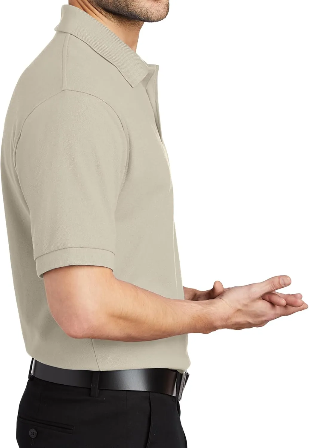 Custom Embroidered Text Polo Shirts for Men Personalized Embroidery Add Your Text Polo Shirt