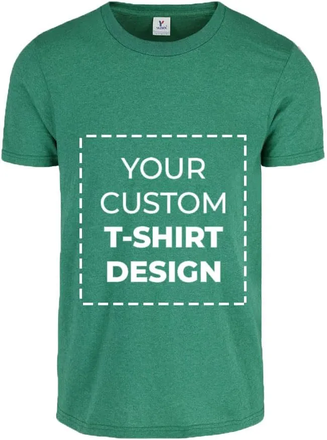 Custom Photo Adult T-Shirt Unisex Short Sleeve Crewneck Polycotton Personalized Customized Gift Shirt with Photo Image Text