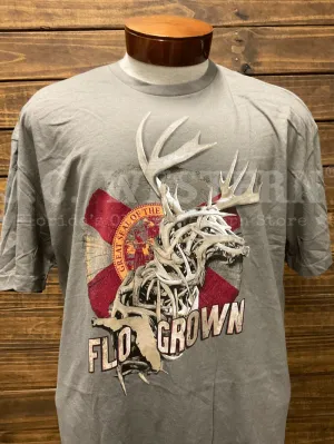 FloGrown FGM-1789 Mens Short Sleeve The Great Trophy Tee Frost Gray