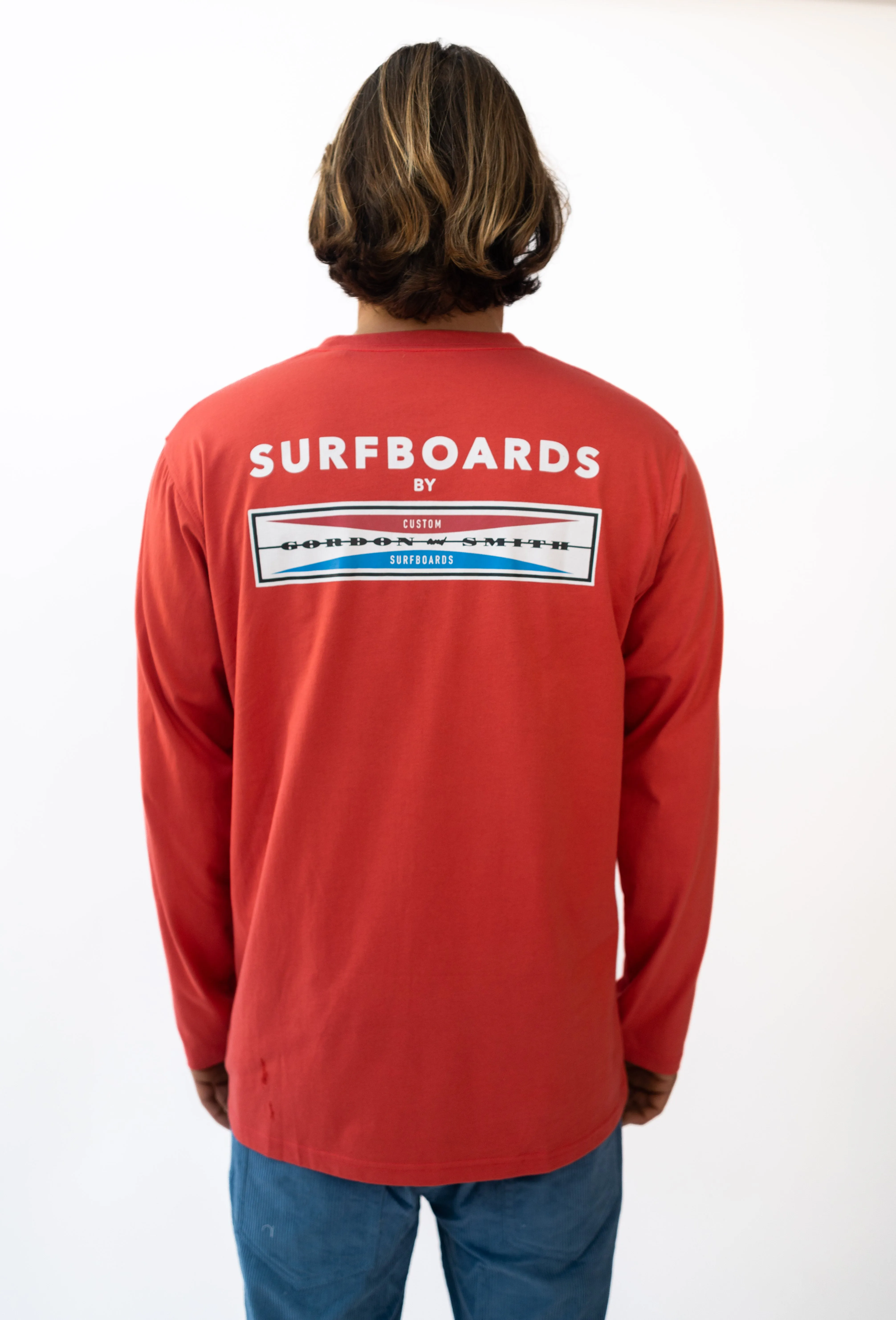 G&S Corp Logo LS Tee | Wash Red
