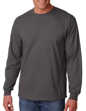 Gildan Ultra Cotton 6 oz. Long-Sleeve T-Shirt (G240)- CHARCOAL,M Apparel