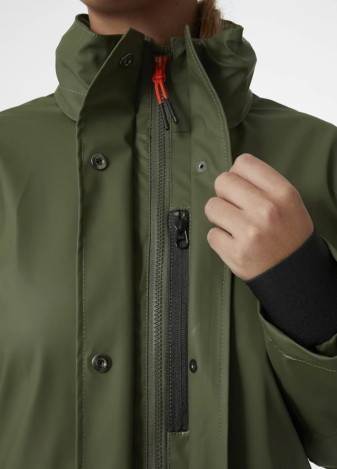 Helly-Hansen Luna/Gale Waterproof Rain Jacket for Women with Adjustable Packable Hood in Collar, Pockets, & Neoprene Cuffs