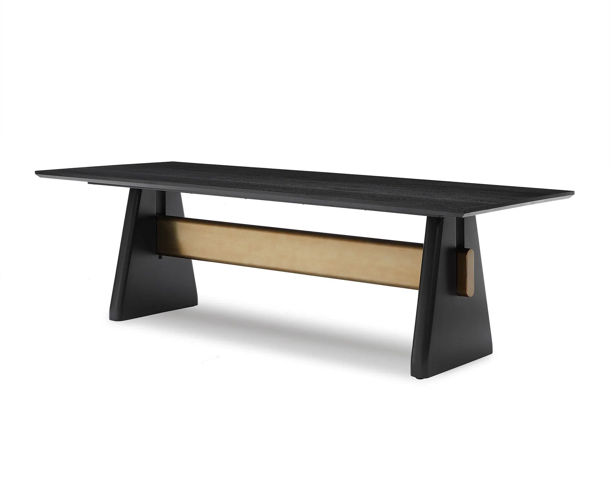 Liang & Eimil Walden Dining Table – Black Ash Veneer/ Brushed Brass