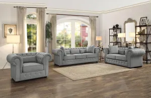 Lizzette Gray sofa set