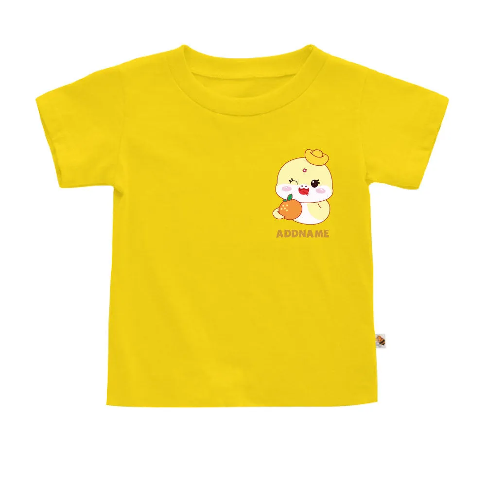 Lucky Yellow Snake Pocket Print