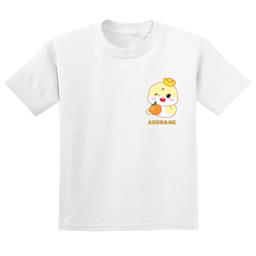 Lucky Yellow Snake Pocket Print