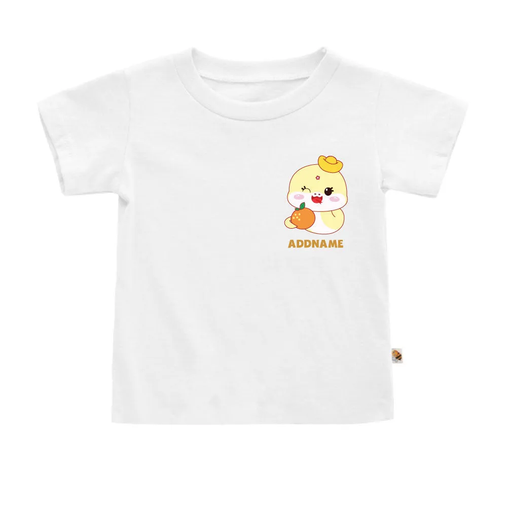 Lucky Yellow Snake Pocket Print