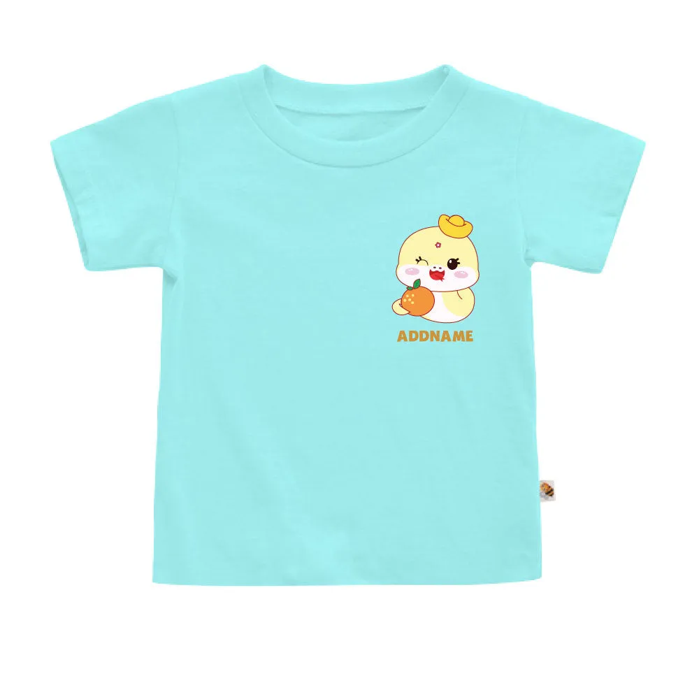 Lucky Yellow Snake Pocket Print