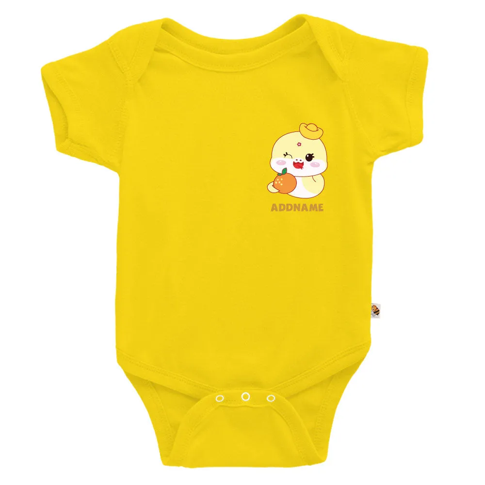 Lucky Yellow Snake Pocket Print