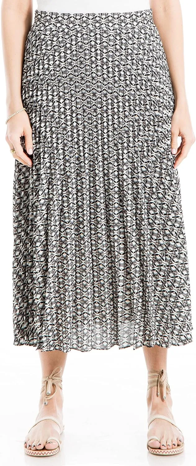 Max Studio Women's Pleated Midi Skirt