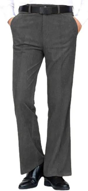 Men`s Classic Corduroy Vintage Bootcut Pants Trousers Dress Pants