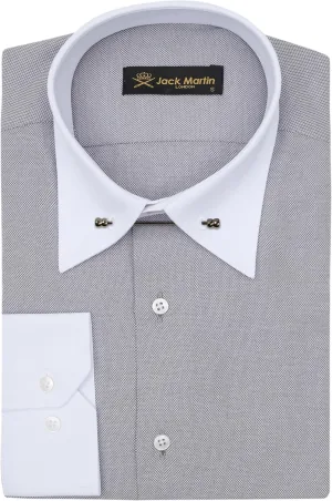 Pin Collar Long Sleeve Dress Shirts for Men | Mens Button Up Stylish Shirts