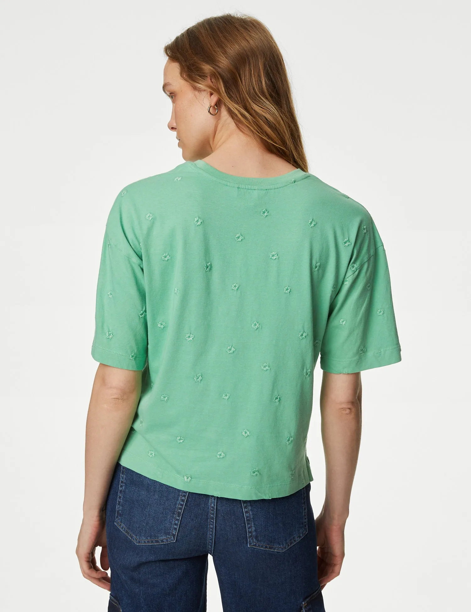 Pure Cotton Printed Oversized T-Shirt