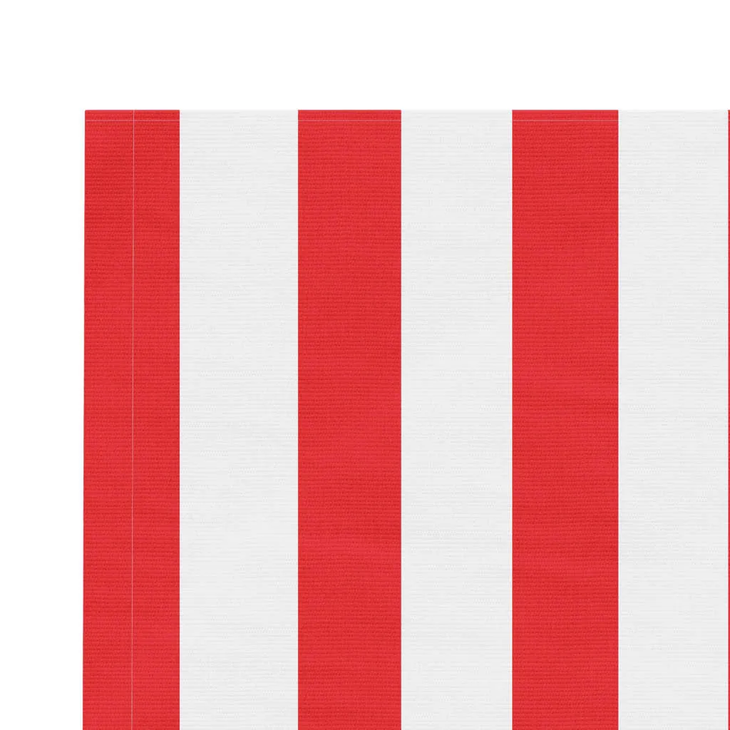 Replacement Fabric for Awning Red and White Stripe 5x3.5 m