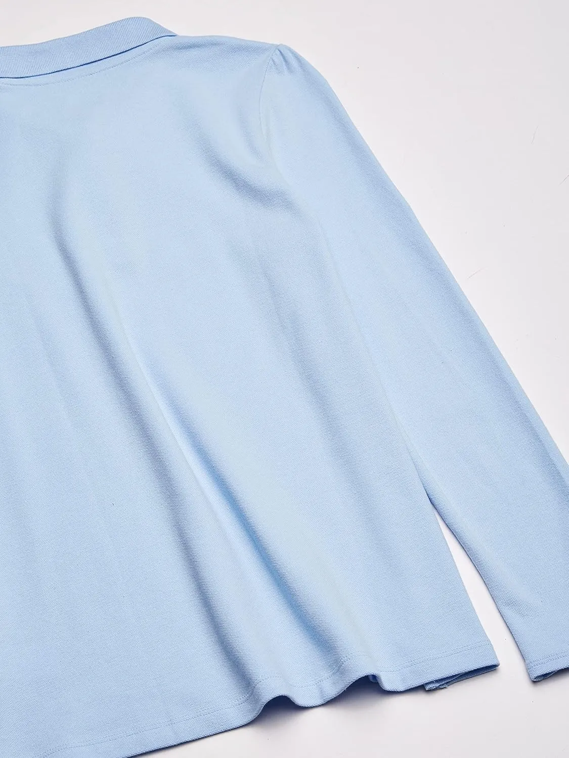 The Children's Place Girls' Long Sleeve Ruffle Pique Polo
