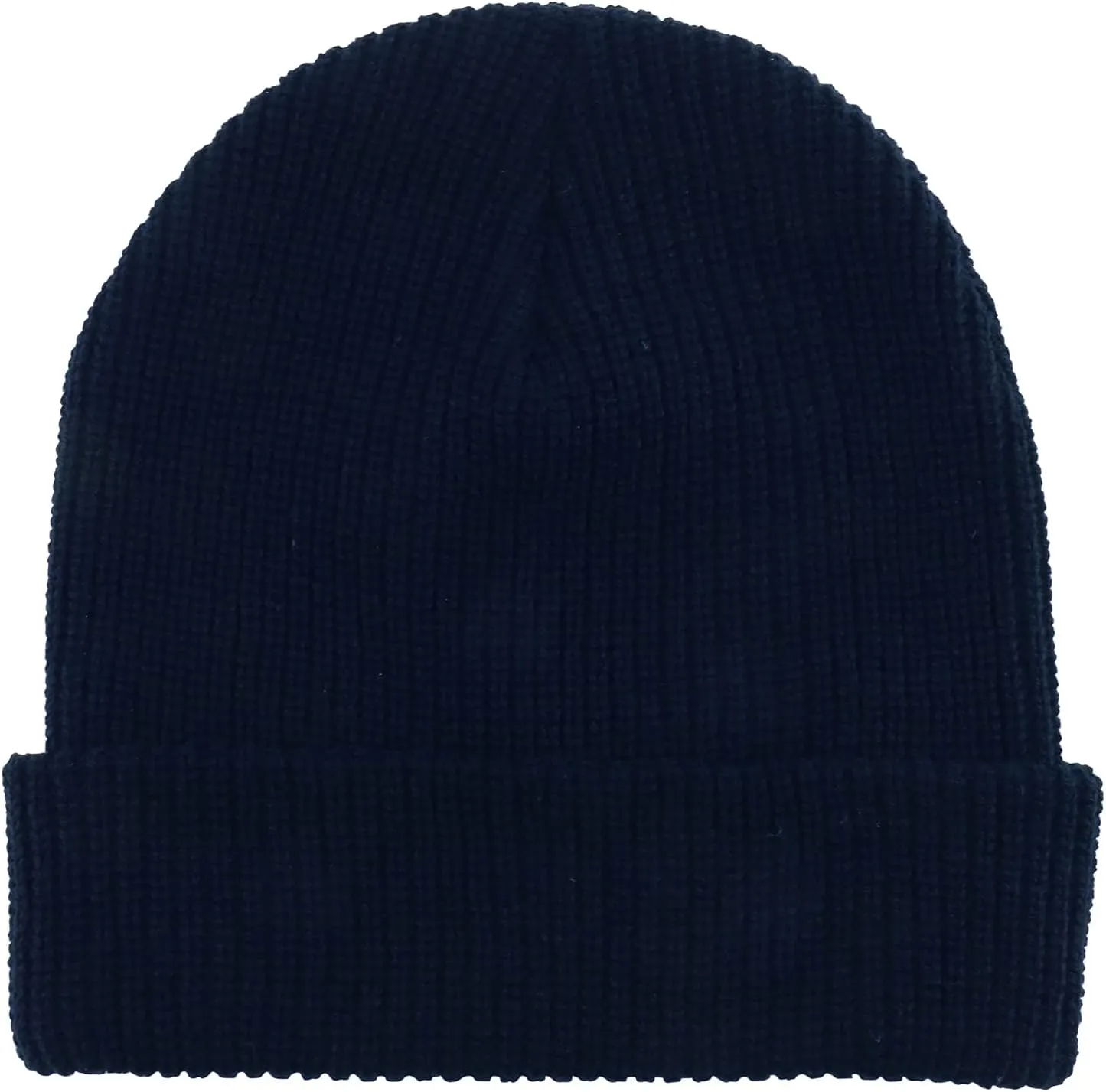 Trendy Apparel Shop Oversized Big Size Plain Ribbed Knit Cuff Long Beanie Hat