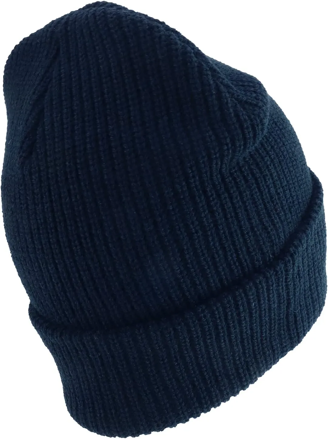 Trendy Apparel Shop Oversized Big Size Plain Ribbed Knit Cuff Long Beanie Hat