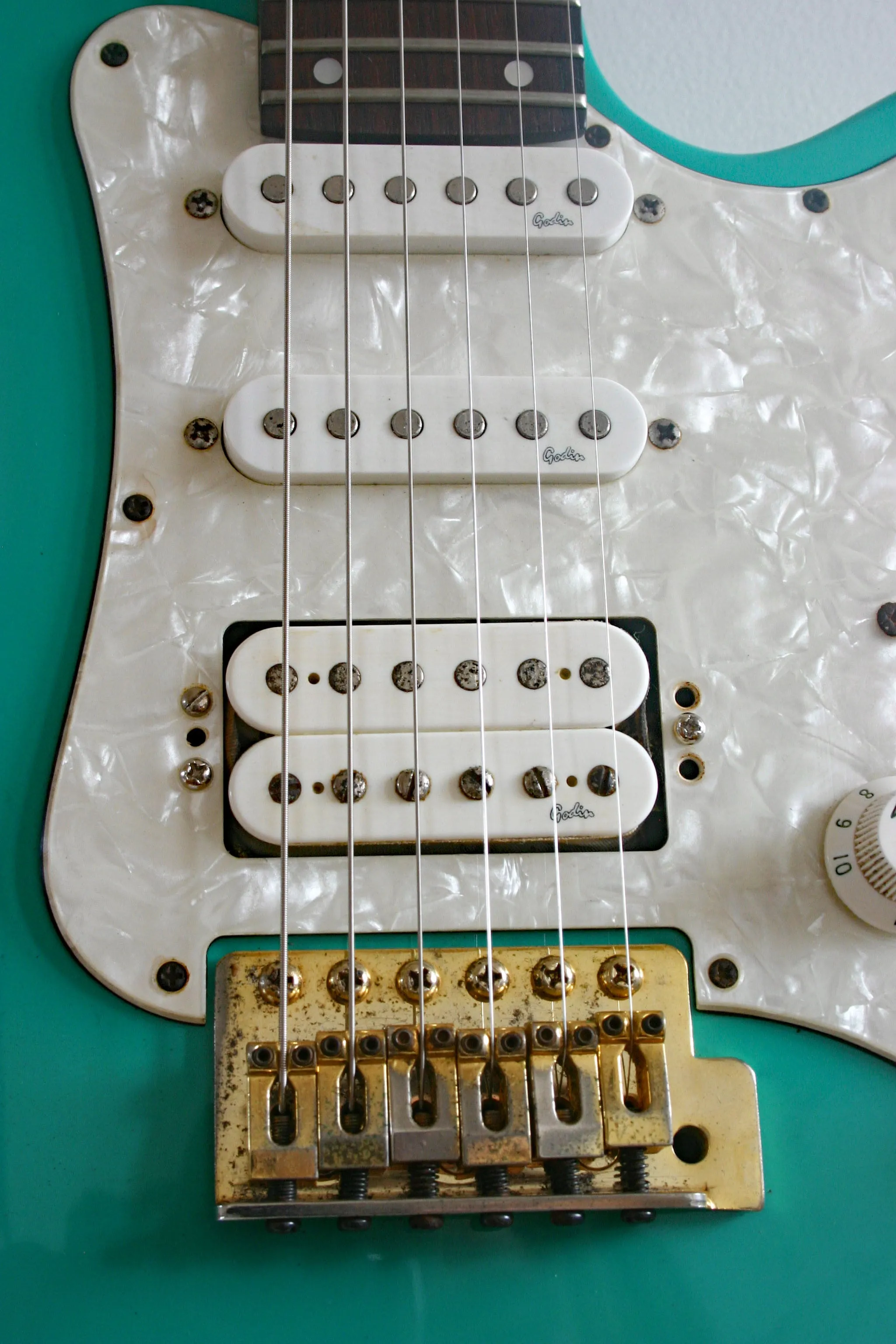 Used Godin SD Surf Green 1997